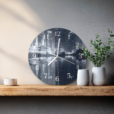 Glas wanduhr Horizont
