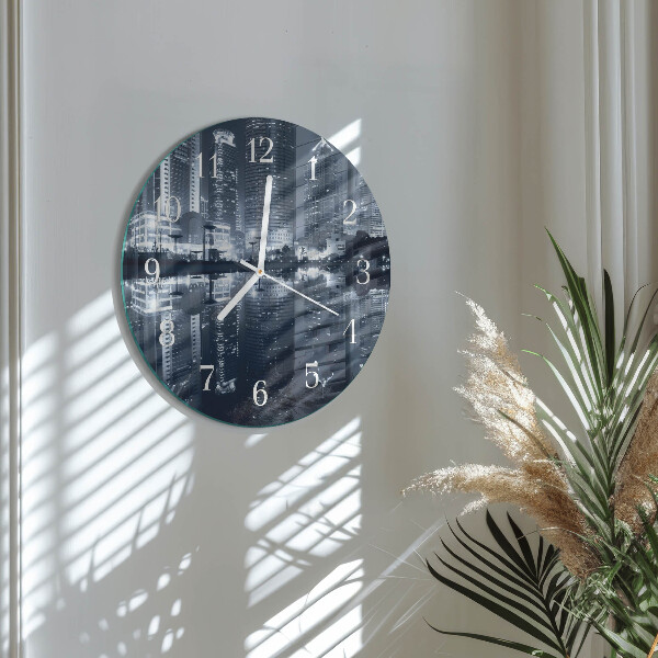Glas wanduhr Horizont