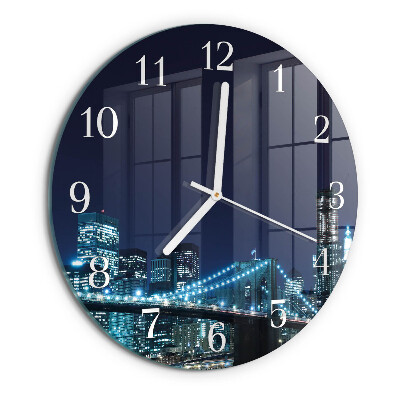 Glas wanduhr Horizont