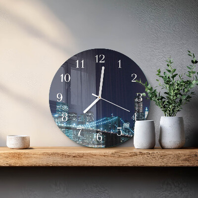 Glas wanduhr Horizont