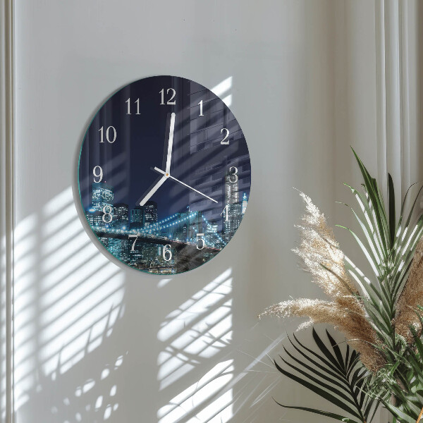 Glas wanduhr Horizont