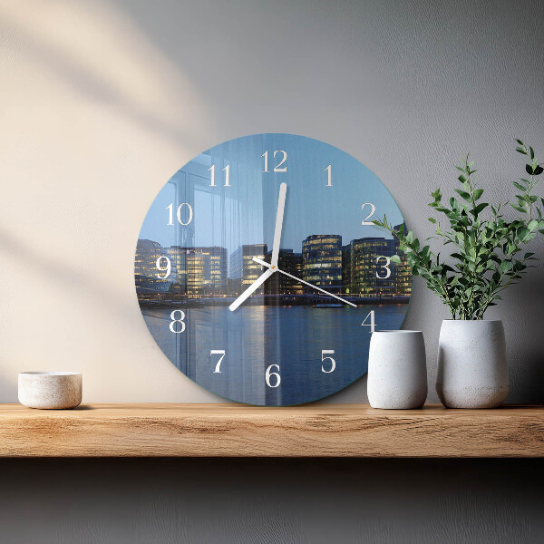 Glas wanduhr Horizont