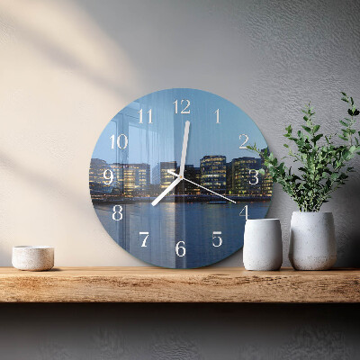 Glas wanduhr Horizont