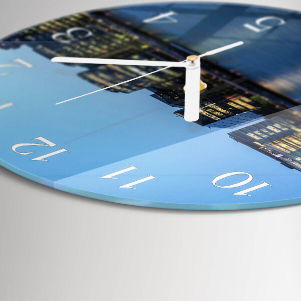 Glas wanduhr Horizont