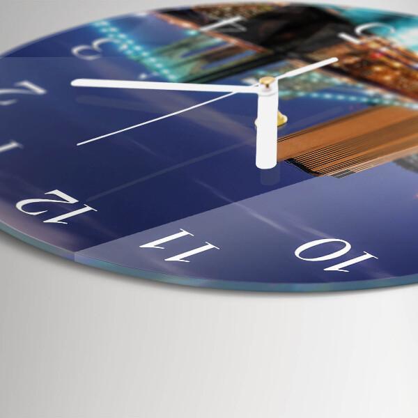 Glas wanduhr Horizontale Brücke