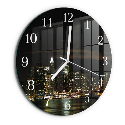 Glas wanduhr Horizont