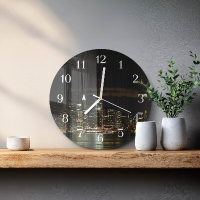 Glas wanduhr Horizont