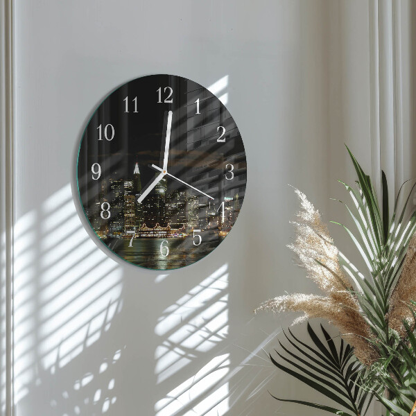 Glas wanduhr Horizont
