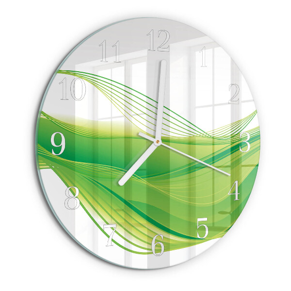 Glas wanduhr Abstrakte Linien