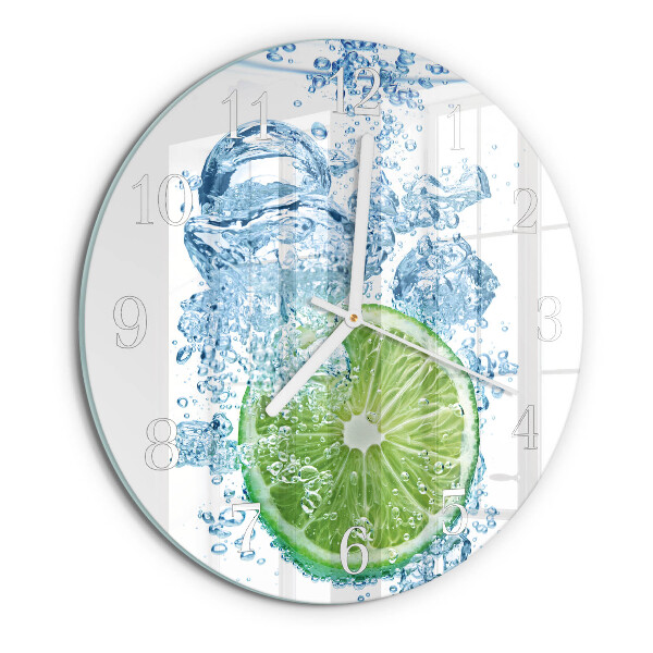 Glas wanduhr Kalziumkarbonat