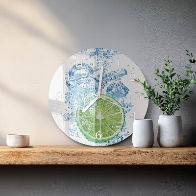 Glas wanduhr Kalziumkarbonat
