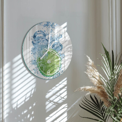 Glas wanduhr Kalziumkarbonat