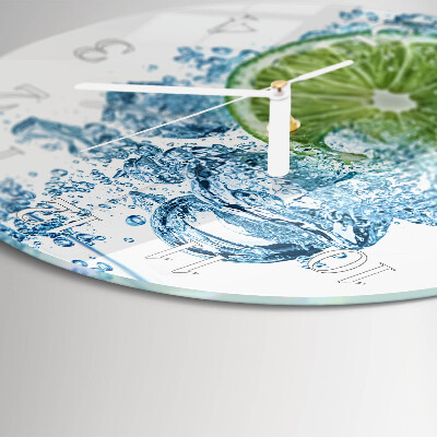 Glas wanduhr Kalziumkarbonat