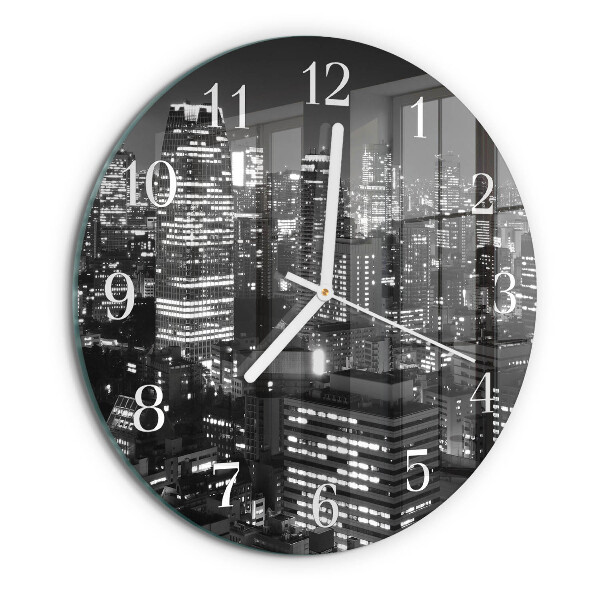 Glas wanduhr Horizont