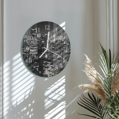 Glas wanduhr Horizont