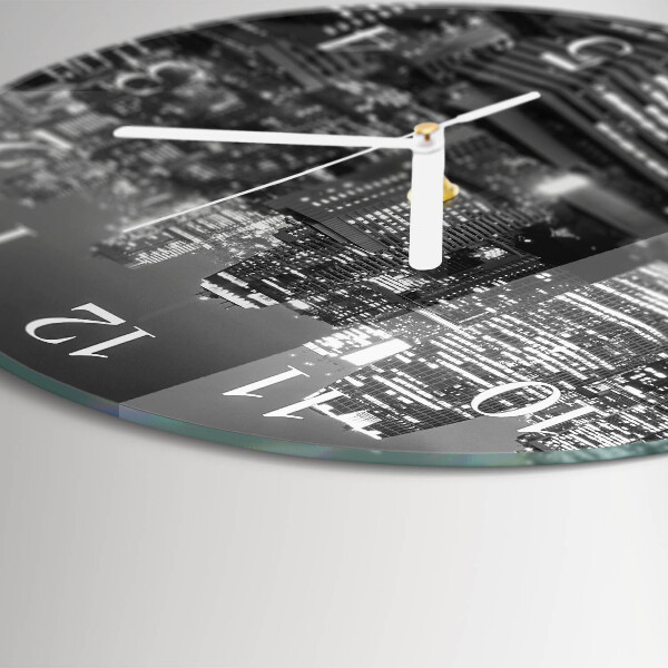 Glas wanduhr Horizont