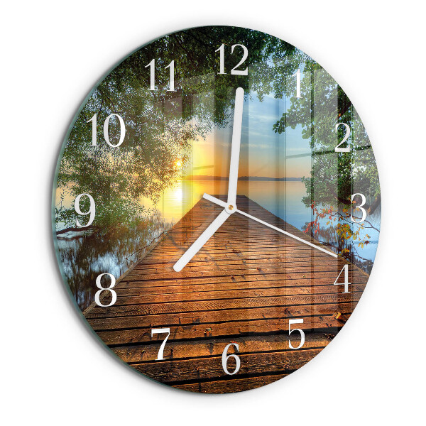 Glas wanduhr Netzwerk