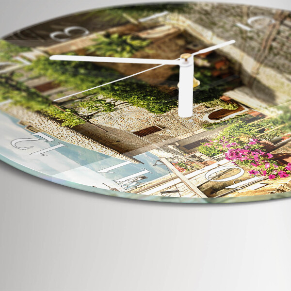 Glas wanduhr Blumenallee