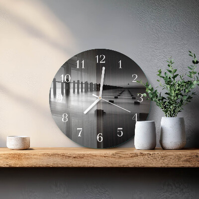 Glas wanduhr Meer