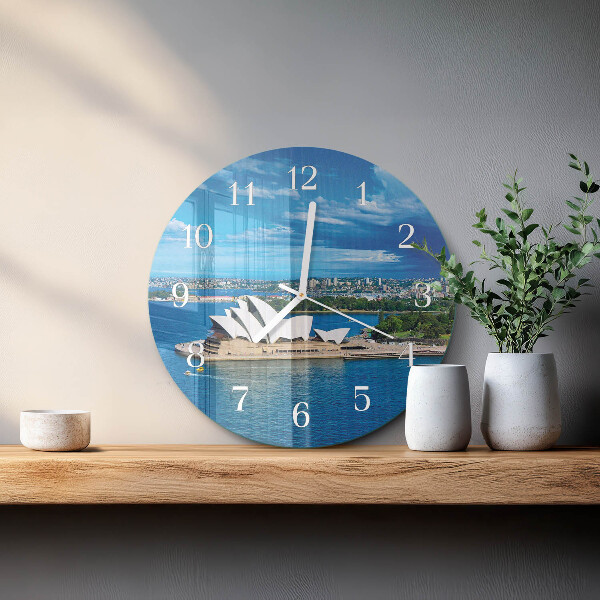 Glas wanduhr Opernhaus von Sydney