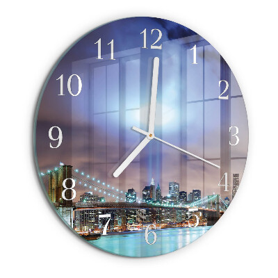 Glas wanduhr Nacht des Horizonts