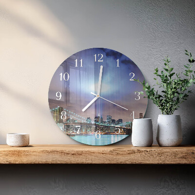 Glas wanduhr Nacht des Horizonts