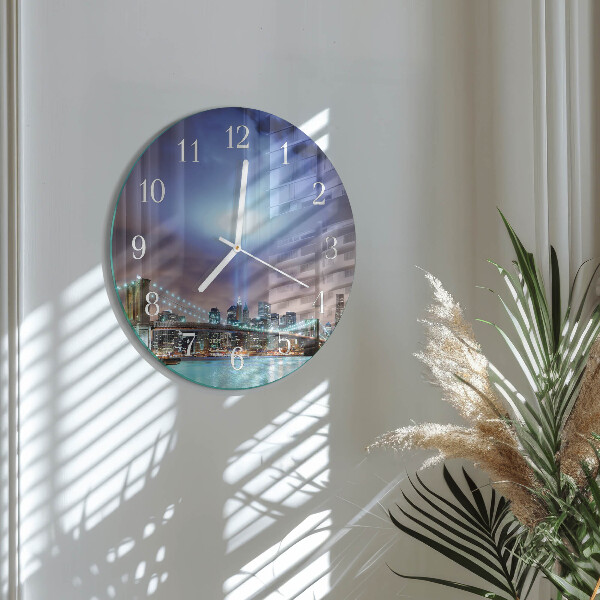 Glas wanduhr Nacht des Horizonts