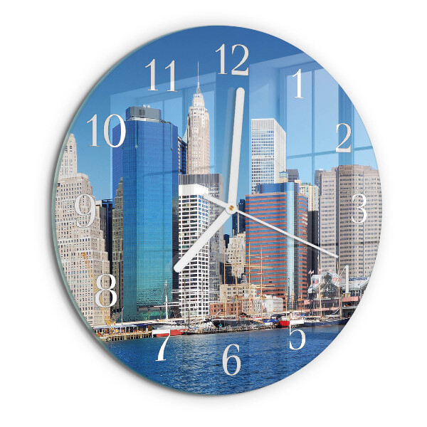 Glas wanduhr Horizont