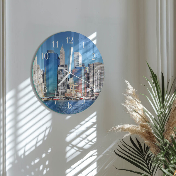 Glas wanduhr Horizont