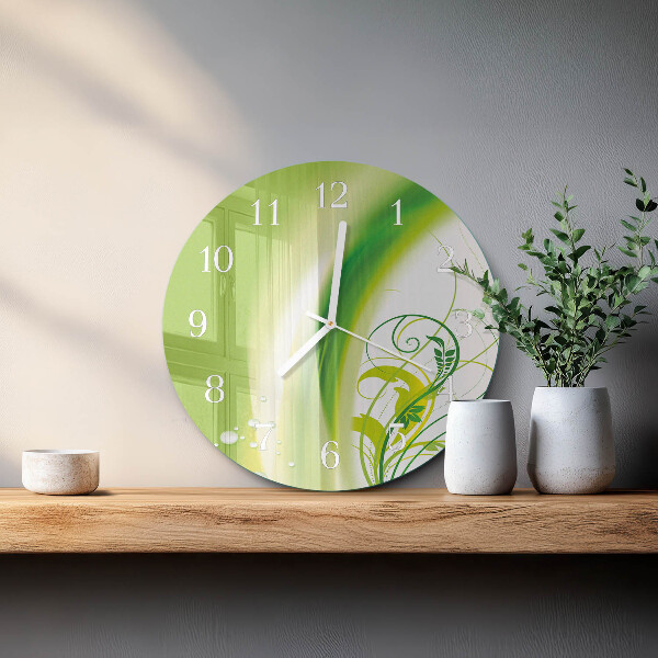 Glas wanduhr Modellanlage