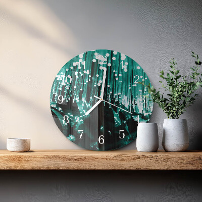 Glas wanduhr Glasfaser