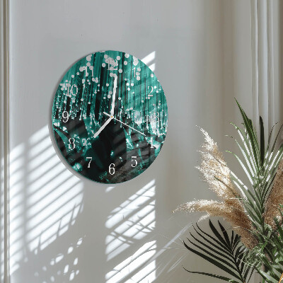 Glas wanduhr Glasfaser