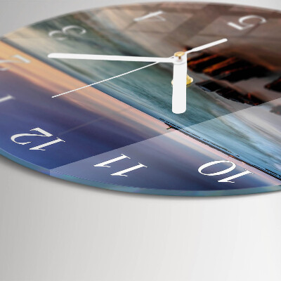 Glas wanduhr Strand Meer