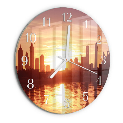 Glas wanduhr Horizont