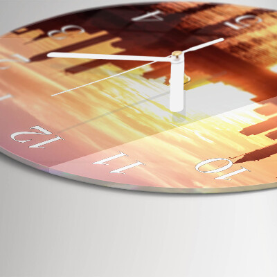 Glas wanduhr Horizont