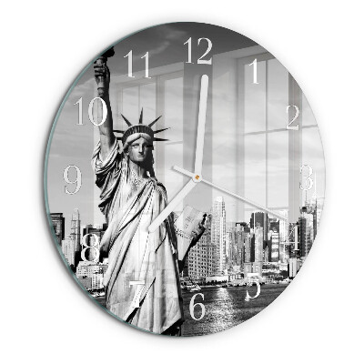 Glas wanduhr Freiheitsstatue