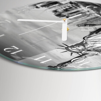 Glas wanduhr Freiheitsstatue