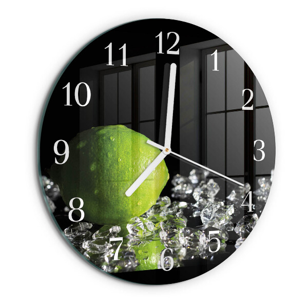 Glas wanduhr Kalziumkarbonat