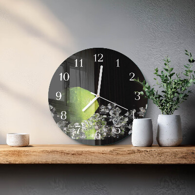 Glas wanduhr Kalziumkarbonat