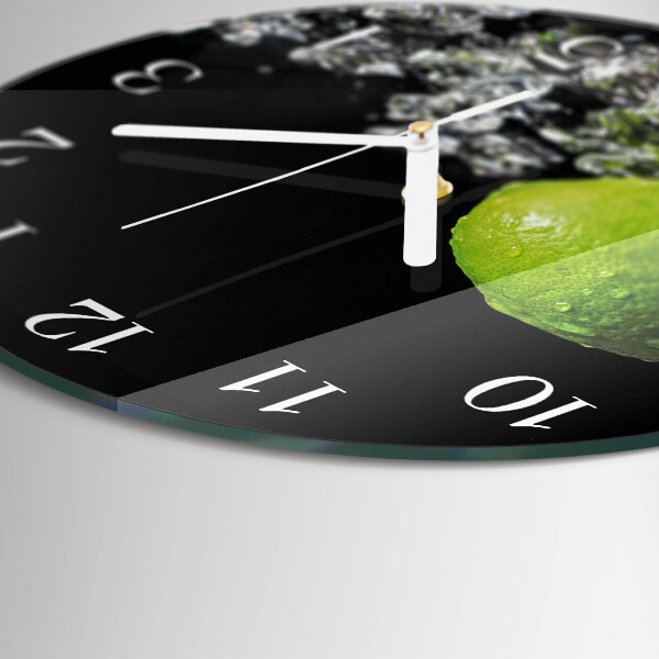 Glas wanduhr Kalziumkarbonat