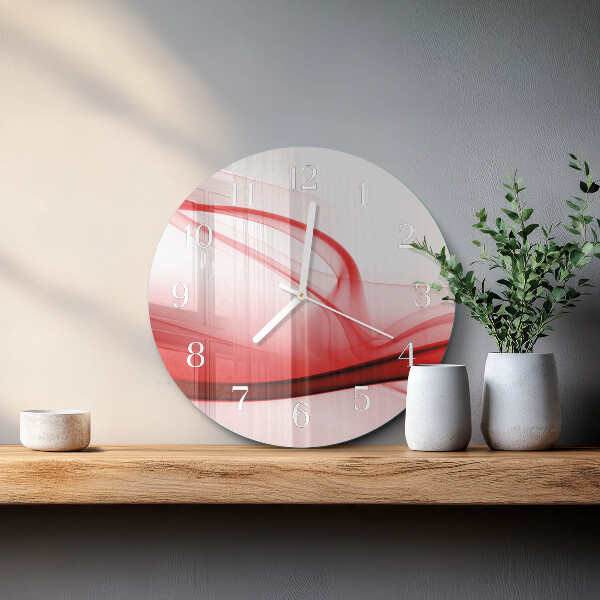 Glas wanduhr Abstrakte Linien