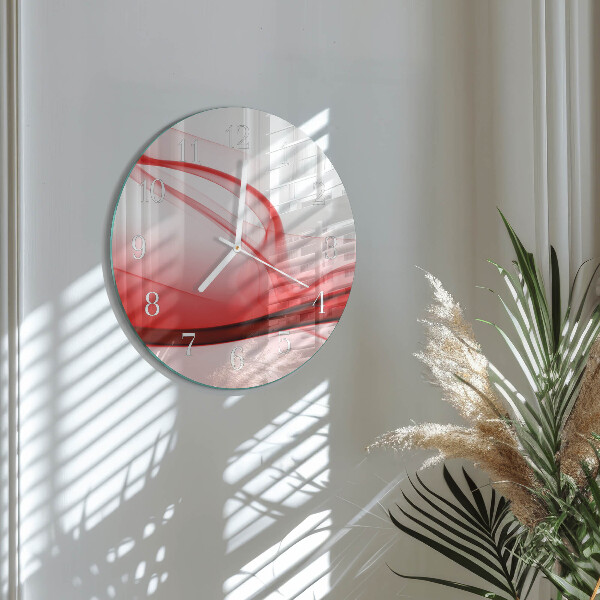 Glas wanduhr Abstrakte Linien