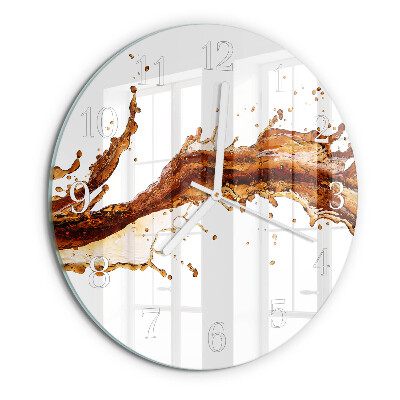 Glas wanduhr Wasser
