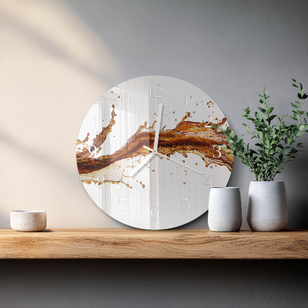 Glas wanduhr Wasser