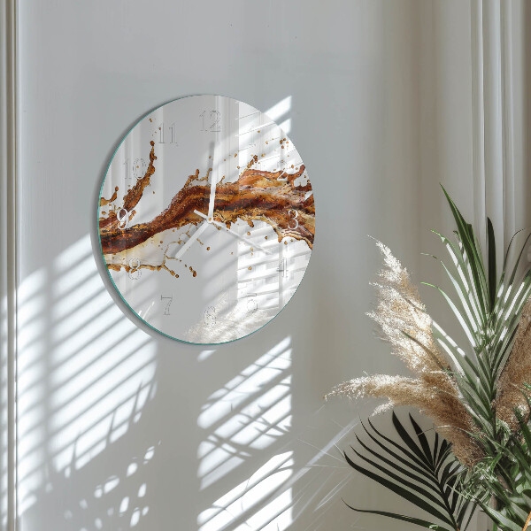 Glas wanduhr Wasser