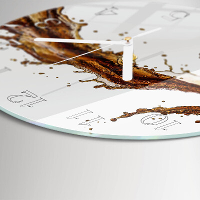 Glas wanduhr Wasser