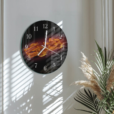 Glas wanduhr Schrott