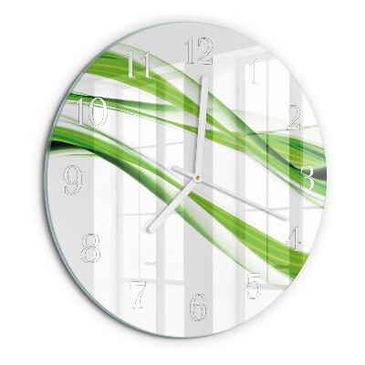 Glas wanduhr Abstrakte Linien