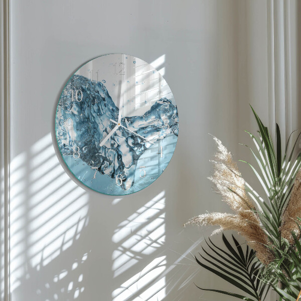 Glas wanduhr Wasser
