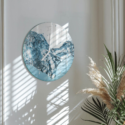 Glas wanduhr Wasser